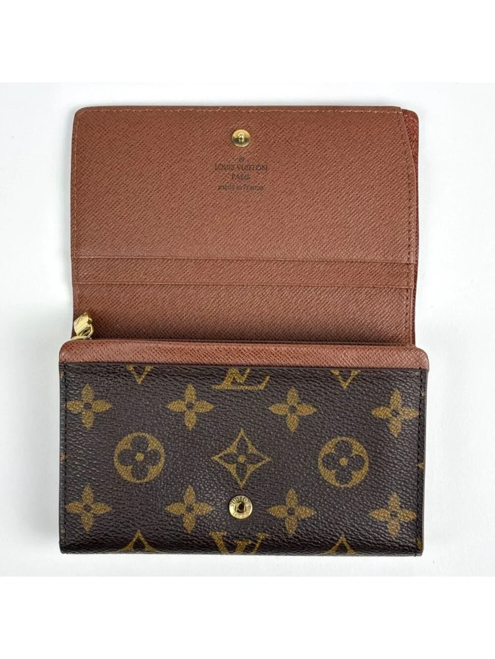 Louis Vuitton Portefeuille Tresor Bifold Wallet Monogram Brown